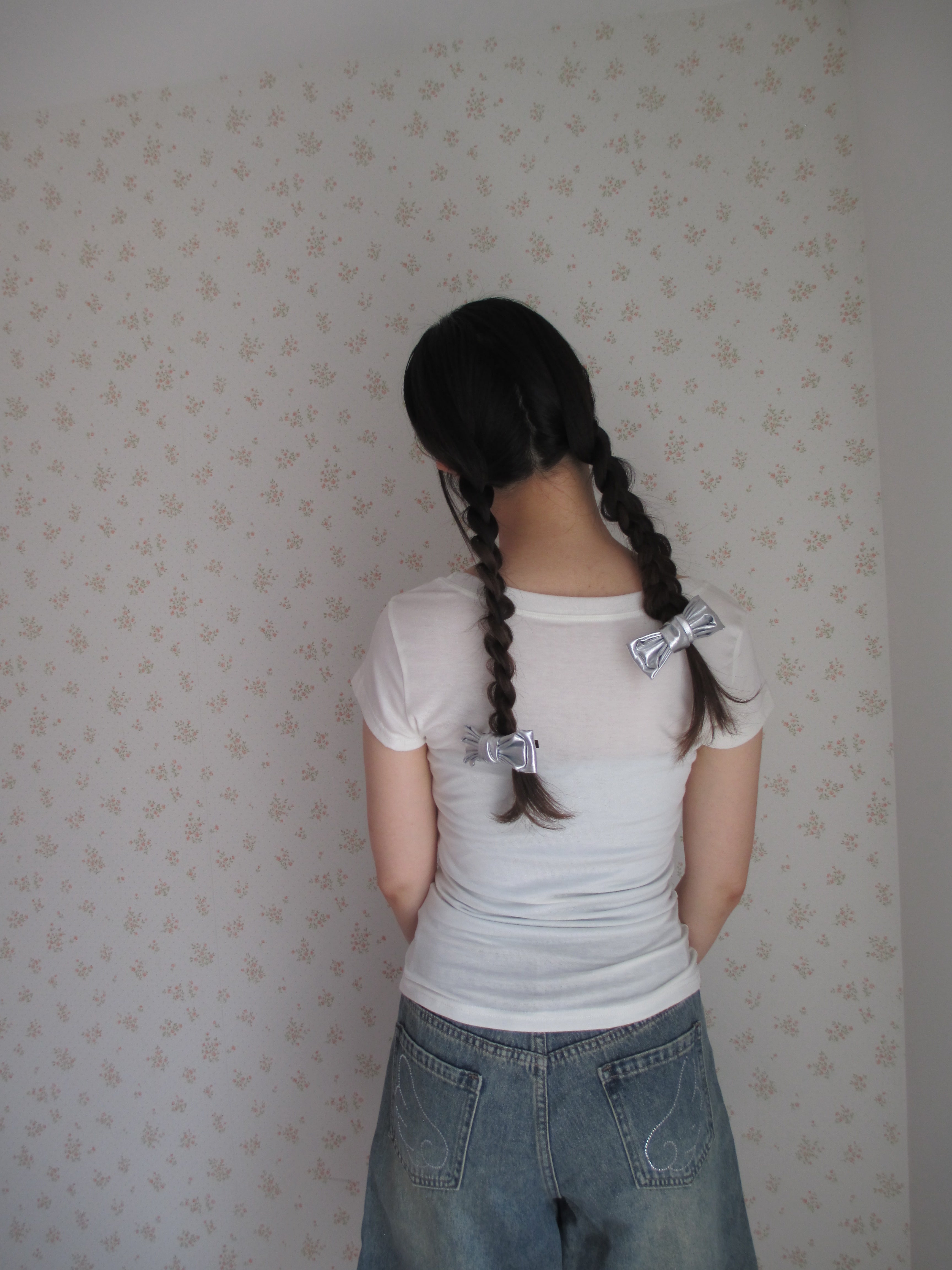 Wide-neck sheer T-Shirt